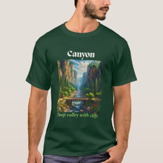 Camiseta Majestuoso paisaje del valle del cañón - El amante
