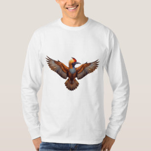 Camiseta Majestuoso pájaro Hoatzin en vuelo – Arte de la na