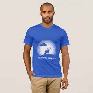 Camiseta Majestuoso Perfil de Ciervo Bajo la Luz Lunar Esti