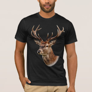 Camiseta Majestuoso retrato de ciervo con grandes cuernos
