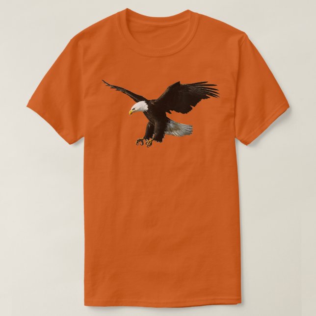 Camiseta Majestuoso retrato de foto de águila calva norteam (Diseño del anverso)