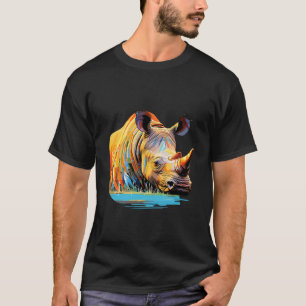 Camiseta Majestuoso rinoceronte Animal Mundo La Belleza de