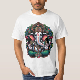 Camiseta "Majestuoso Señor Ganesha en Divina Aura"