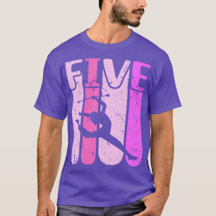 Camiseta Majorette Chica 5º Cumpleaños Baton Twirling