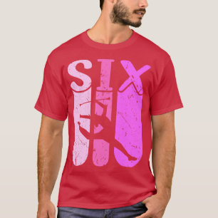 Camiseta Majorette Chica 6º cumpleaños Baton Twirling