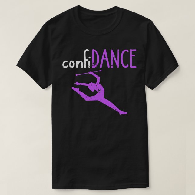 Camiseta Majorette Confidence Dance Baton Twirling (Diseño del anverso)