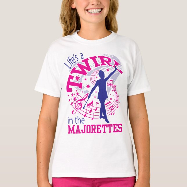 Camiseta Majorettes, la vida es un torbellino, Majorette (Anverso)