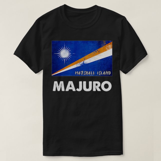 Camiseta Majuro Marshall Island Flag Majuro (Diseño del anverso)