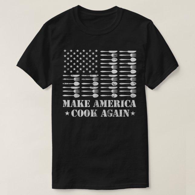 Camiseta Make America Cook Again Cooking Chef Kitchen Culin (Diseño del anverso)