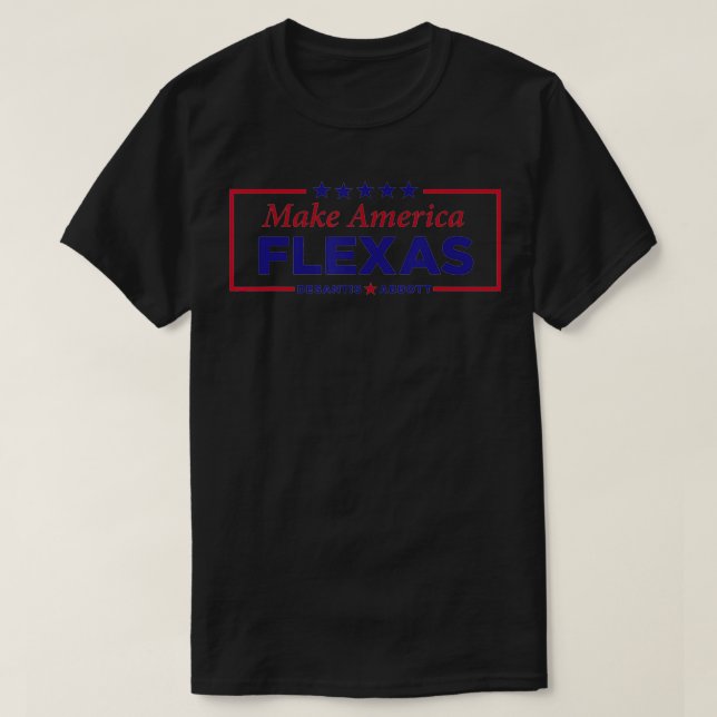 Camiseta Make America Fleas 2024 Desantis Abbott (Diseño del anverso)