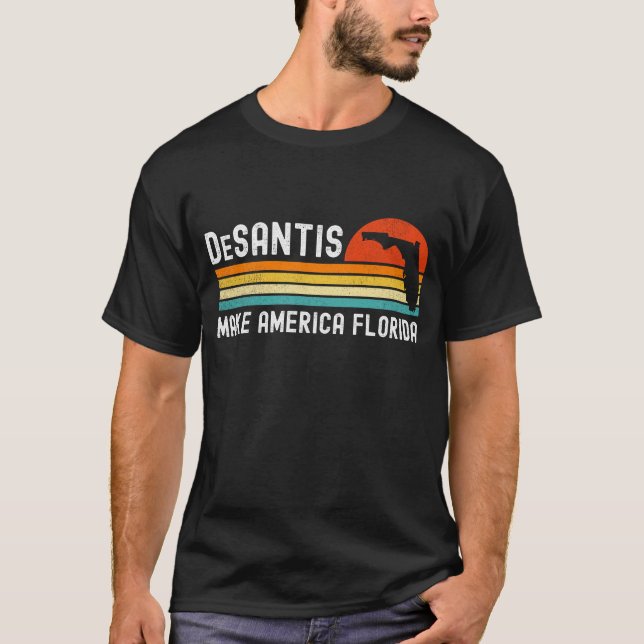 Camiseta Make America Florida Ron DeSantis 2028 (Anverso)