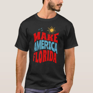 Camiseta Make America Florida Tropical Beach Summer Vacati