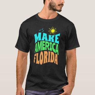 Camiseta Make America Florida Tropical Beach Summer Vacati