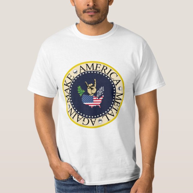 CAMISETA MAKE AMERICA METAL AGAIN (Anverso)