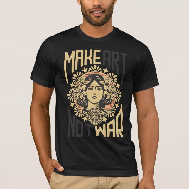 Camiseta Make Art Not War (Anverso)