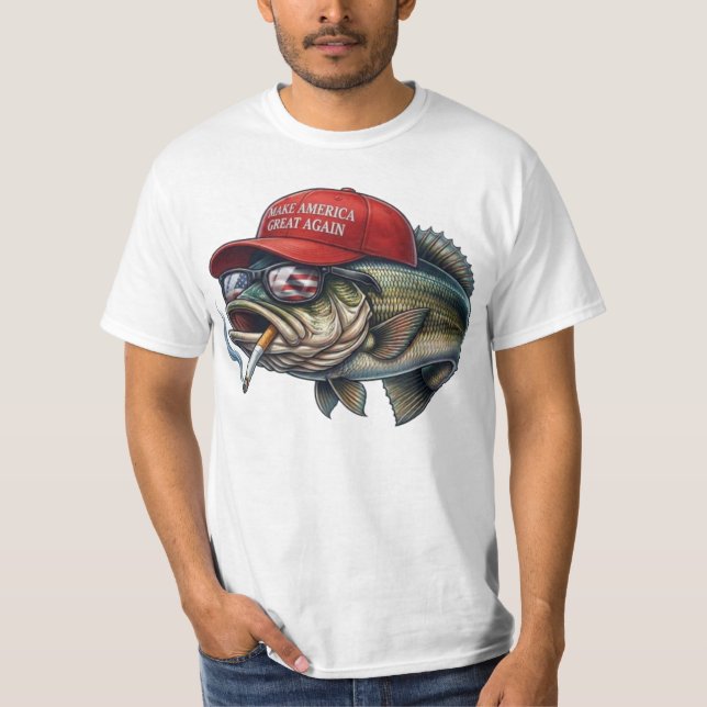 Camiseta Make Fishing Great Again  (Anverso)