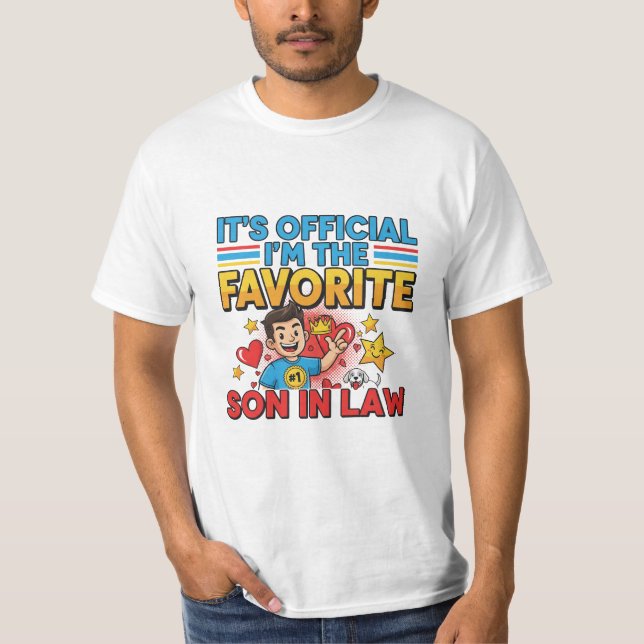 Camiseta  Make it official – you're the favorite (Anverso)