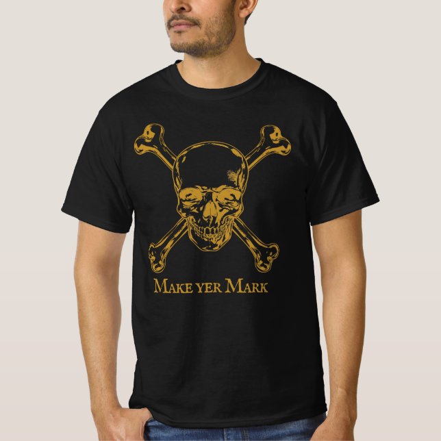 Camiseta Make Yer Mark! Pirate Skull T-Shirt (Anverso)
