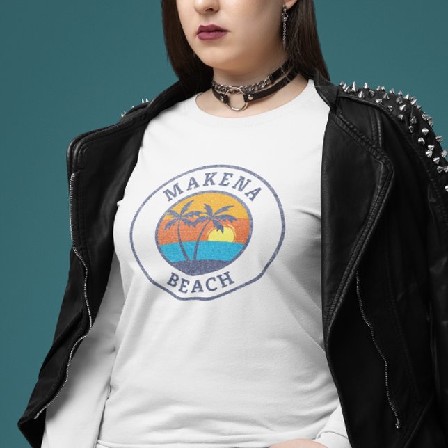 Camiseta Makena Beach, Maui Faded Classic Style (Subido por el creador)