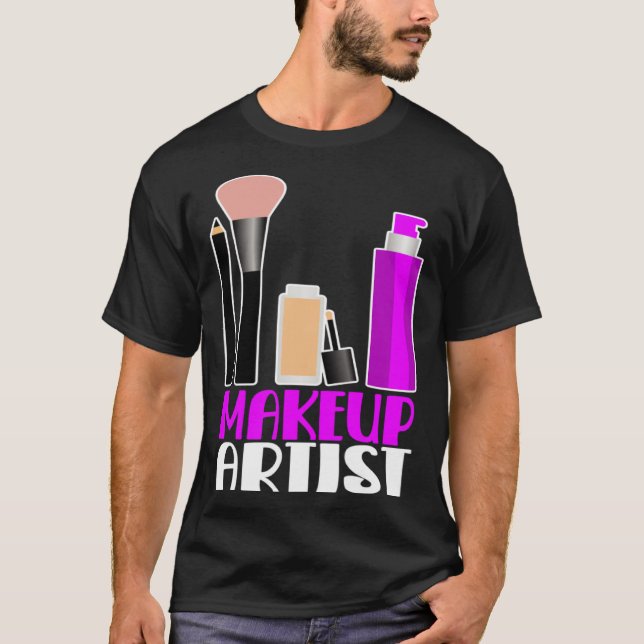 Camiseta Makeup artist beautician cosmetics (Anverso)