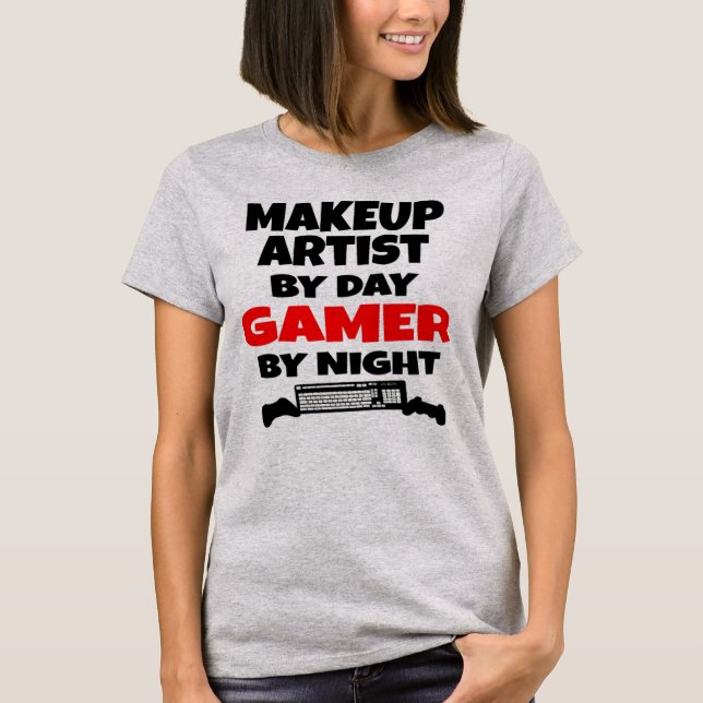 Camiseta Makeup Artist Gamer (Anverso)