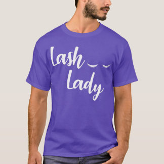 Camiseta Makeup Lash Lady  Womens Eyelash Artist Cute