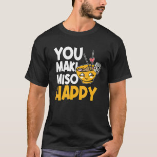 Camiseta Maki Y Miso De Comida Japonesa