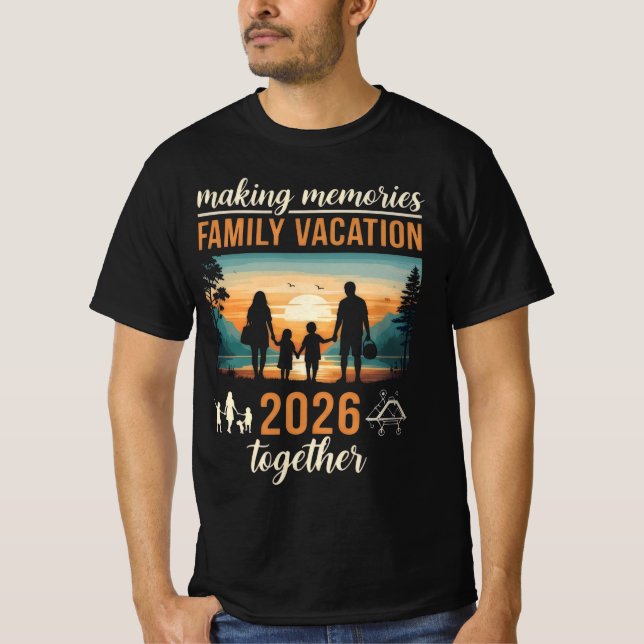 Camiseta Making Memories Family Vacation 2026 Together (Anverso)