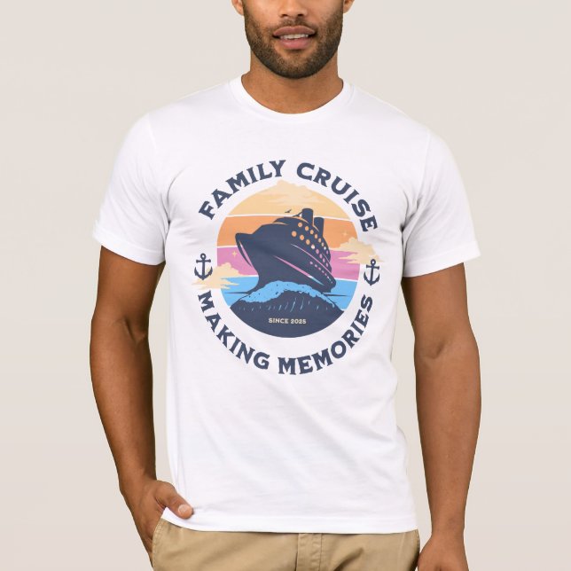 Camiseta Making Memories Nautical Vacation for Families  (Anverso)