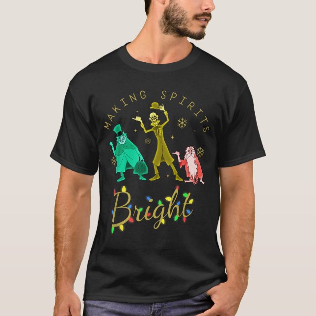 Camiseta Making Srits Bright Christmas Retro Groovy Christm (Anverso)