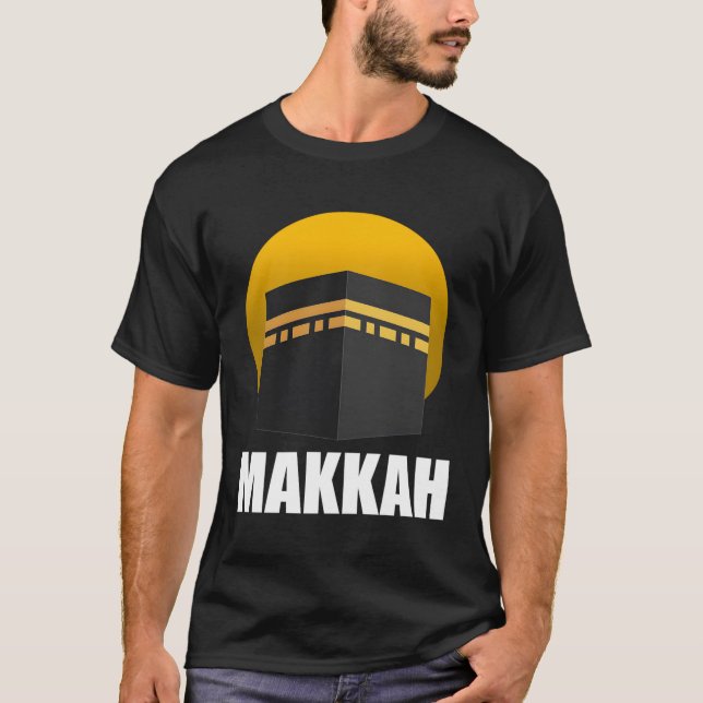 Camiseta Makkah islámico musulmán Kaaba Ciudad saudita Mekk (Anverso)