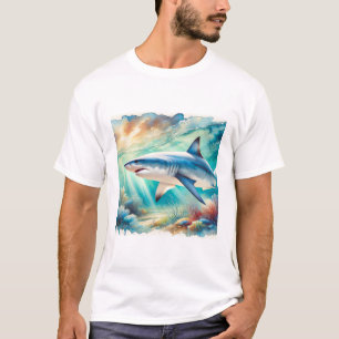Camiseta Mako shark 161024AREF108 - Watercolor