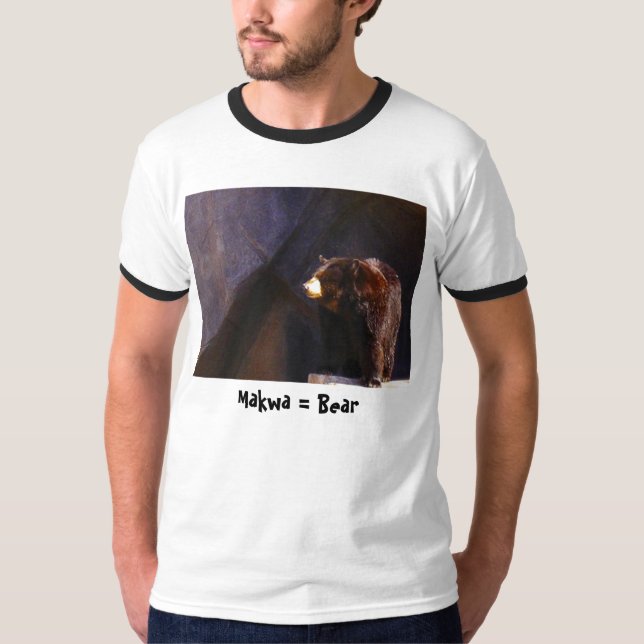 Camiseta Makwa = oso (Anverso)