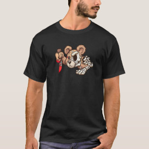 Camiseta Mal Asesino Teddy Bear Zombie Skeleton Bear