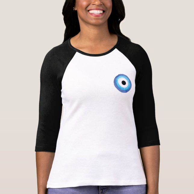 Camiseta Mal de ojo de Nazar Boncugu de la acuarela (Anverso)