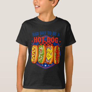 Camiseta Mal día para ser un hot dog - amante de hot dog co
