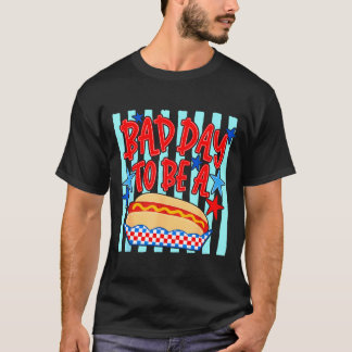Camiseta Mal día para ser un hot dog divertido parrillada 4