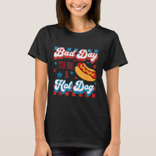 Camiseta Mal Día Para Ser Un Hot Dog Retro 4 De Julio