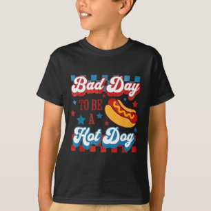 Camiseta Mal Día Para Ser Un Hot Dog Retro 4 De Julio