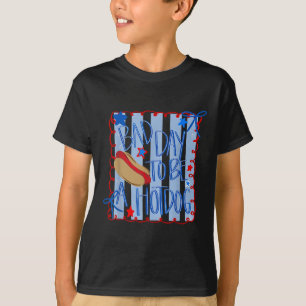 Camiseta Mal Día Para Ser Un Hotdog 4 De Julio Lazo Coquett