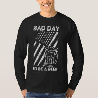 Camiseta MAL DÍA PARA SER UNA cerveza Bandera Americana Beb