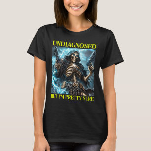 Camiseta Mal esqueleto Autismo Brainrot no diagnosticado