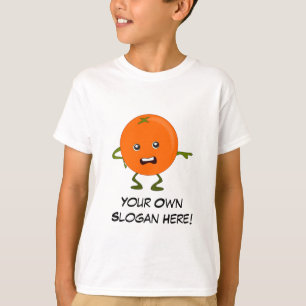 Camiseta Mal Naranja con eslogan de Personalizable