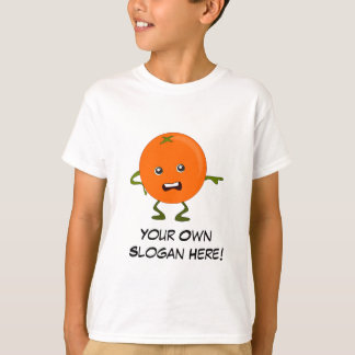 Camiseta Mal Naranja con eslogan de Personalizable