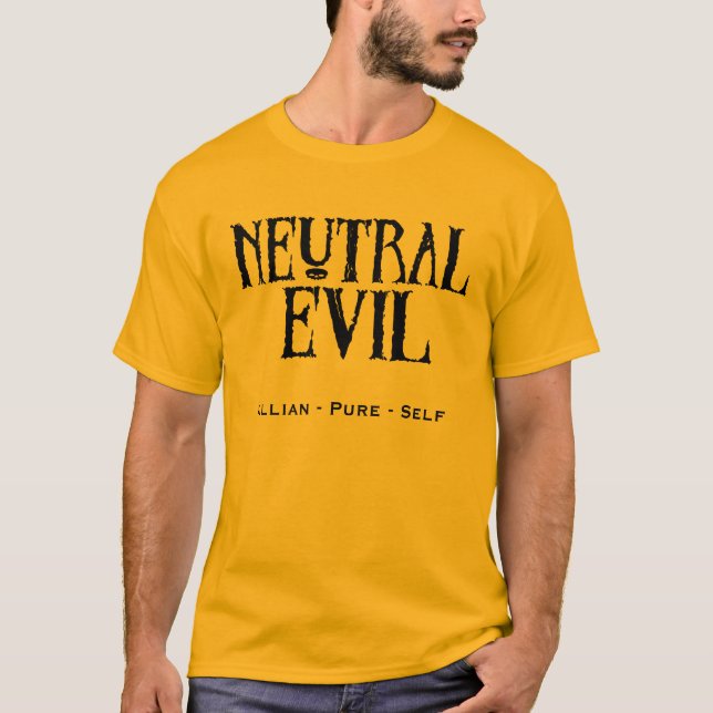 Camiseta "Mal neutral " (Anverso)