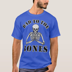 Camiseta Mal para la divertida Halloween de los huesos