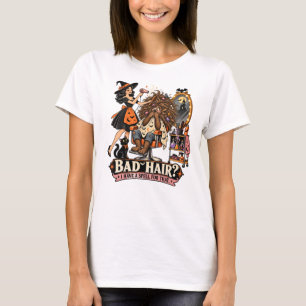 Camiseta Mal Pelo Tengo un Hechizo para ese Peluquero Hallo