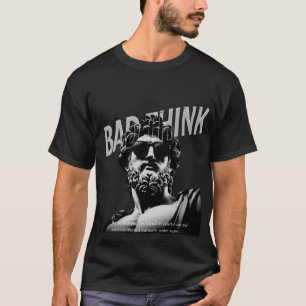 Camiseta Mal pensar el estilo de arte oscuro