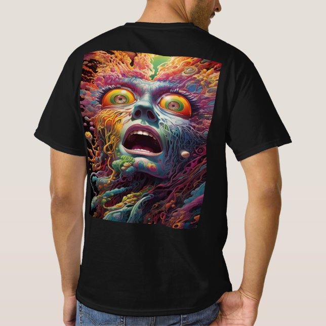 Camiseta Mal SANGRIENTO DEL MUNDO OSCURO, IMPRESIÓN DE VUEL (Reverso)