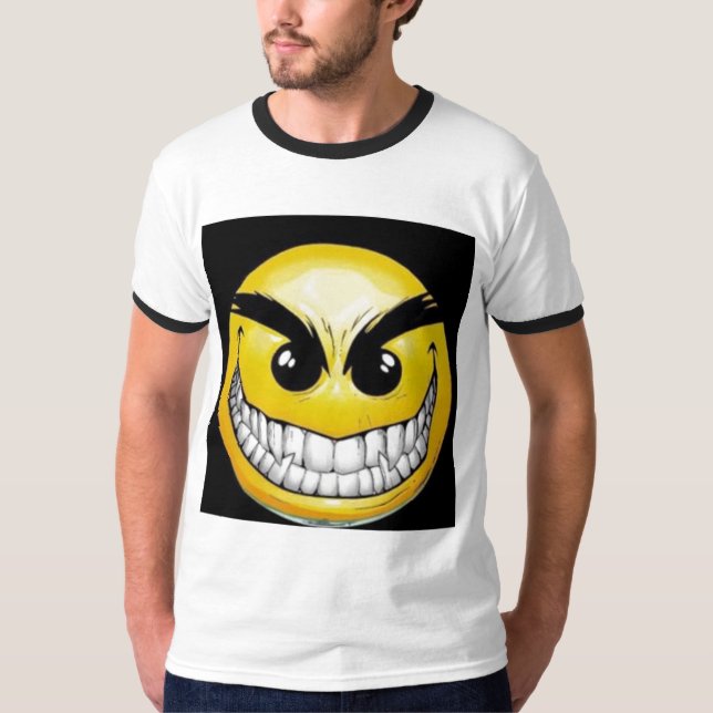 Camiseta mal-smiley-cara (Anverso)